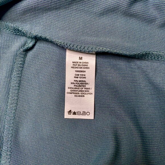 Dynamite Women's Teal Shirt with Twist Front, size Medium - Picture 7 of 8